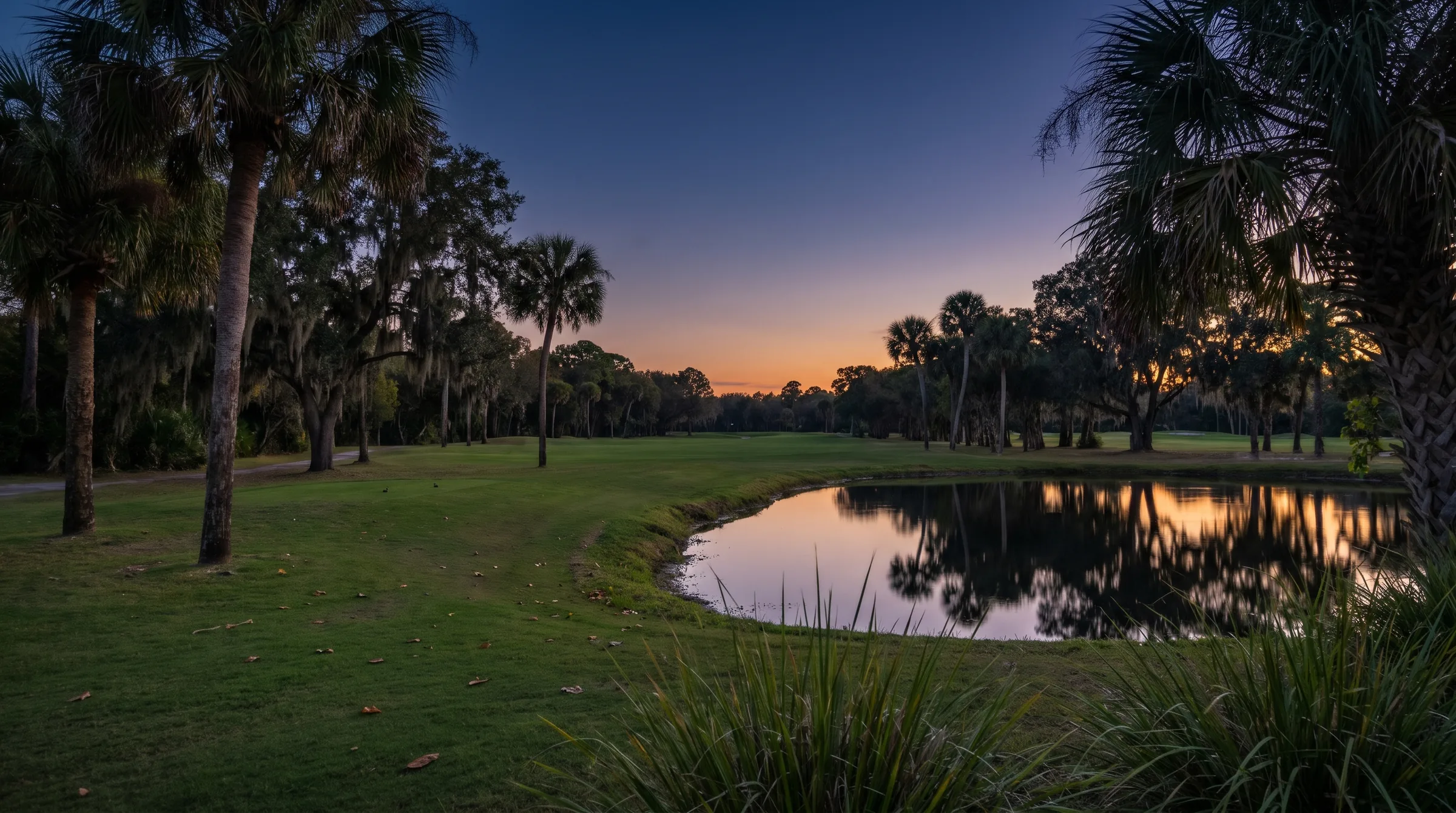 Suntree, Florida at dusk