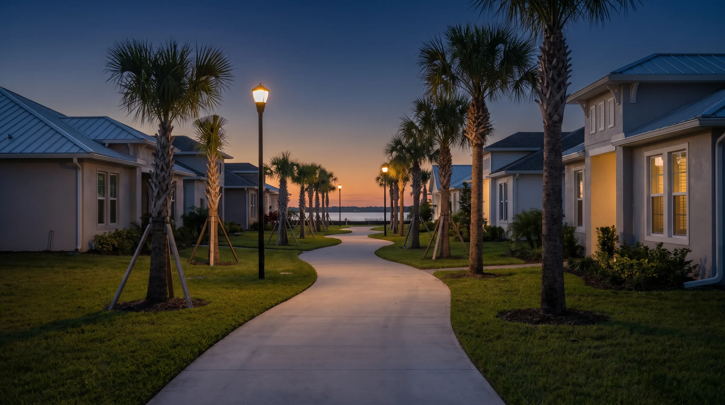 Viera, Florida at dusk
